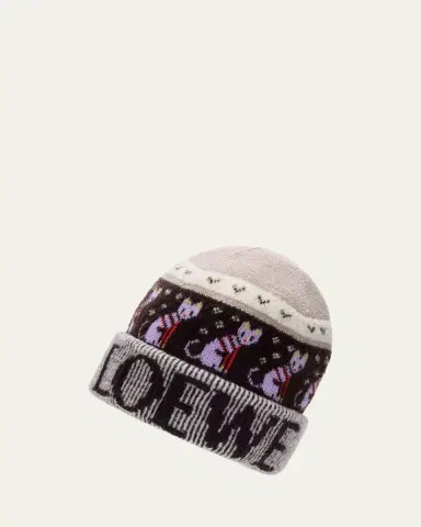 Loewe x Louis Wain Futurist Cat Beanie | Thumbnail 3 Loewe x Louis Wain Futurist Cat Beanie | Thumbnail 3
