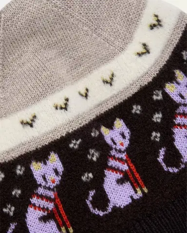 Loewe x Louis Wain Futurist Cat Beanie | Thumbnail 6 Loewe x Louis Wain Futurist Cat Beanie | Thumbnail 6