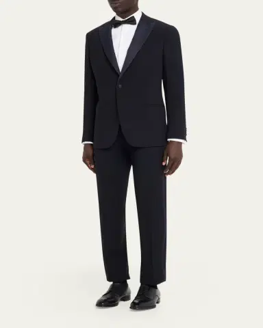 Giorgio Armani Men's Soho Line Wool Peak-Lapel Dinner Jacket | Thumbnail 2 Giorgio Armani Men's Soho Line Wool Peak-Lapel Dinner Jacket | Thumbnail 2