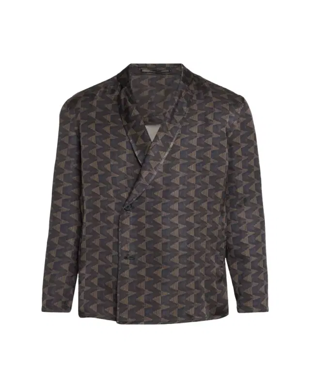 Geometric Single-Breasted Jacket Geometric Single-Breasted Jacket