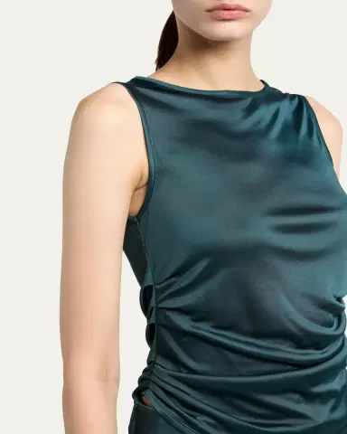 Giorgio Armani Draped Sleeveless Blouse | Thumbnail 5 Giorgio Armani Draped Sleeveless Blouse | Thumbnail 5
