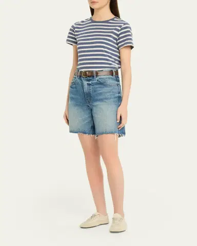 Nili Lotan ana Striped Short-Sleeve T-Shirt | Thumbnail 2 Nili Lotan ana Striped Short-Sleeve T-Shirt | Thumbnail 2