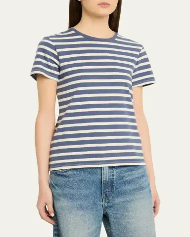 Nili Lotan ana Striped Short-Sleeve T-Shirt | Thumbnail 4 Nili Lotan ana Striped Short-Sleeve T-Shirt | Thumbnail 4