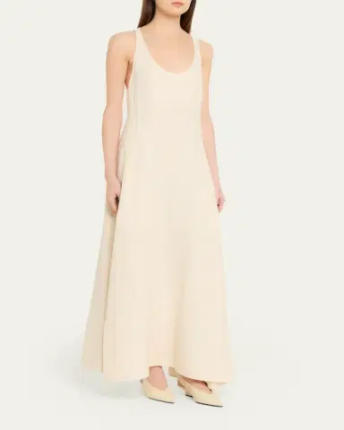 TOTEME Scoop-Neck Sable Maxi Dress | Thumbnail 4 TOTEME Scoop-Neck Sable Maxi Dress | Thumbnail 4