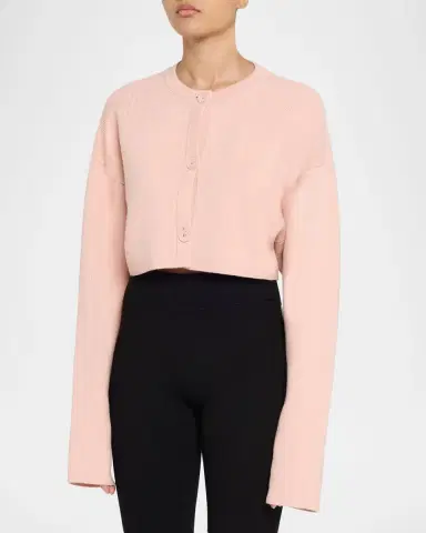 Toteme Cropped Oversized Wool Cardigan | Thumbnail 12 Toteme Cropped Oversized Wool Cardigan | Thumbnail 12