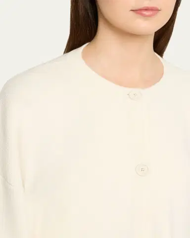 Toteme Cropped Oversized Wool Cardigan | Thumbnail 5 Toteme Cropped Oversized Wool Cardigan | Thumbnail 5