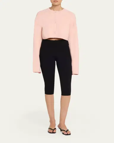 Toteme Cropped Oversized Wool Cardigan | Thumbnail 6 Toteme Cropped Oversized Wool Cardigan | Thumbnail 6