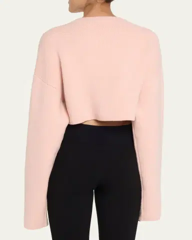 Toteme Cropped Oversized Wool Cardigan | Thumbnail 7 Toteme Cropped Oversized Wool Cardigan | Thumbnail 7
