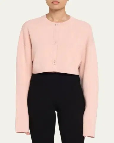 Toteme Cropped Oversized Wool Cardigan | Thumbnail 8 Toteme Cropped Oversized Wool Cardigan | Thumbnail 8