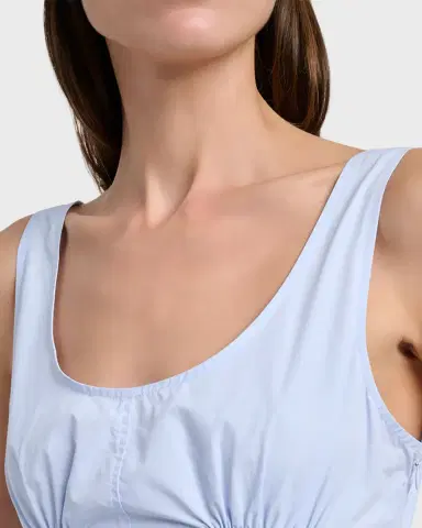 Proenza Schouler White Label Kendall Drop-Waist Cotton Midi Dress | Thumbnail 9 Proenza Schouler White Label Kendall Drop-Waist Cotton Midi Dress | Thumbnail 9