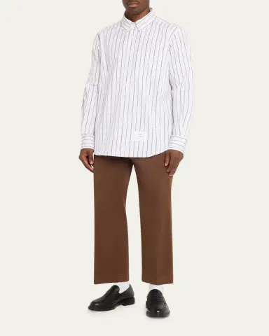 Thom Browne Striped Logo Shirt | Thumbnail 2 Thom Browne Striped Logo Shirt | Thumbnail 2
