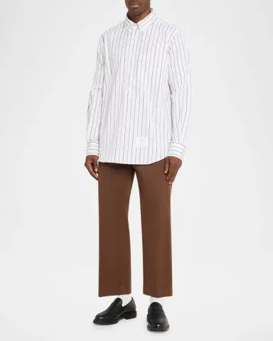 Thom Browne Striped Logo Shirt | Thumbnail 6 Thom Browne Striped Logo Shirt | Thumbnail 6