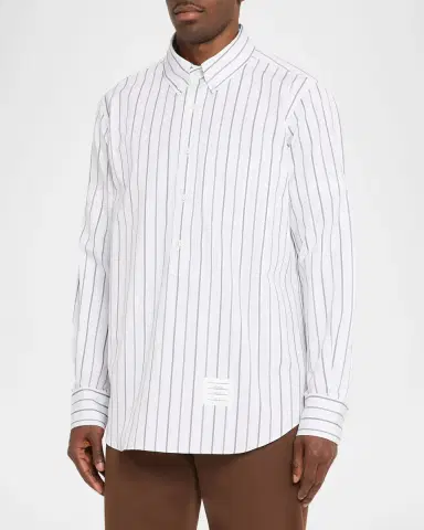 Thom Browne Striped Logo Shirt | Thumbnail 8 Thom Browne Striped Logo Shirt | Thumbnail 8