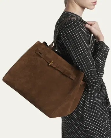 Tom Ford Belted T-Buckle Suede Tote Bag | Thumbnail 2 Tom Ford Belted T-Buckle Suede Tote Bag | Thumbnail 2
