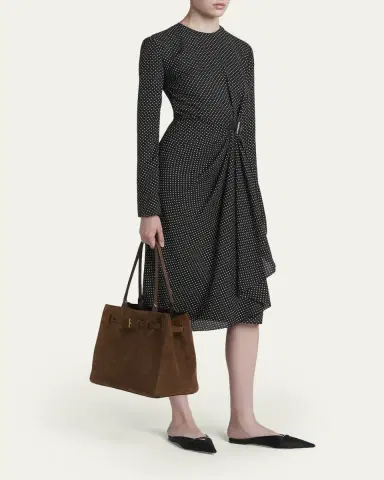 Tom Ford Belted T-Buckle Suede Tote Bag | Thumbnail 5 Tom Ford Belted T-Buckle Suede Tote Bag | Thumbnail 5