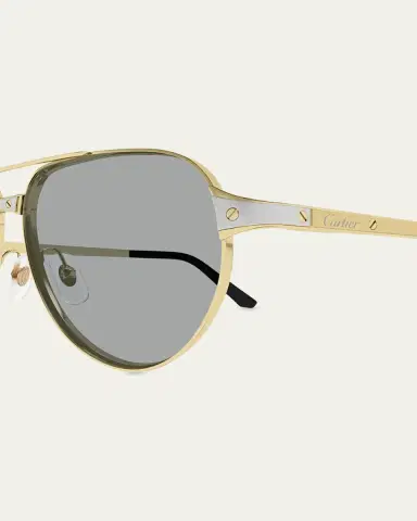 Cartier Men's CT0425S-006 Metal and Acetate Aviator Sunglasses | Thumbnail 3 Cartier Men's CT0425S-006 Metal and Acetate Aviator Sunglasses | Thumbnail 3