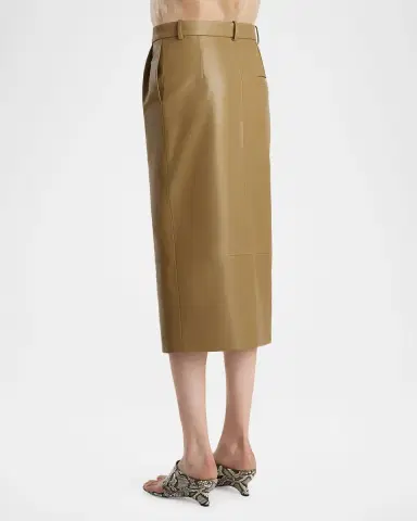 Khaite Anden Leather Midi Skirt | Thumbnail 11 Khaite Anden Leather Midi Skirt | Thumbnail 11
