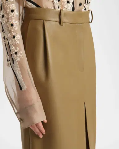 Khaite Anden Leather Midi Skirt | Thumbnail 13 Khaite Anden Leather Midi Skirt | Thumbnail 13