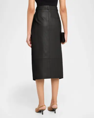 Khaite Anden Leather Midi Skirt | Thumbnail 7 Khaite Anden Leather Midi Skirt | Thumbnail 7