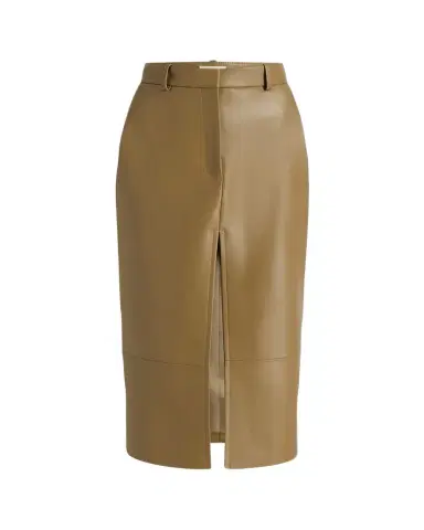 Khaite Anden Leather Midi Skirt | Thumbnail 1 Khaite Anden Leather Midi Skirt | Thumbnail 1