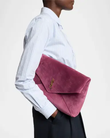 Saint Laurent YSL XXL Suede Envelope Pouch Clutch Bag | Thumbnail 6 Saint Laurent YSL XXL Suede Envelope Pouch Clutch Bag | Thumbnail 6
