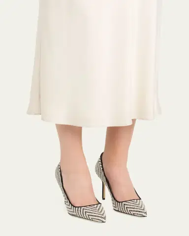 Manolo Blahnik 90mm BB Raffia Pointed-Toe Pumps | Thumbnail 2 Manolo Blahnik 90mm BB Raffia Pointed-Toe Pumps | Thumbnail 2