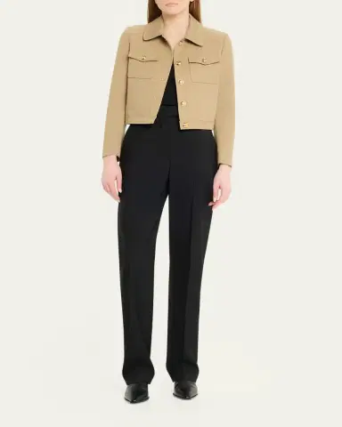 Nili Lotan Edna Single-Breasted Crop Jacket | Thumbnail 2 Nili Lotan Edna Single-Breasted Crop Jacket | Thumbnail 2