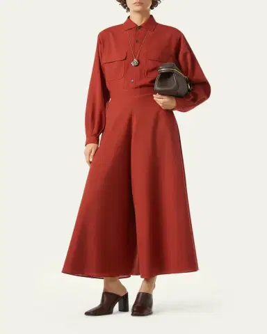 Loro Piana Frank Wide-Leg Wool Trousers | Thumbnail 2 Loro Piana Frank Wide-Leg Wool Trousers | Thumbnail 2