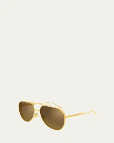 Bottega Veneta Ribbon 60mm Metal Aviator Sunglasses | Thumbnail 2 Bottega Veneta Ribbon 60mm Metal Aviator Sunglasses | Thumbnail 2