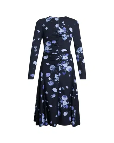 Erdem Floral Gathered Long-Sleeve Midi Dress | Thumbnail 1 Erdem Floral Gathered Long-Sleeve Midi Dress | Thumbnail 1