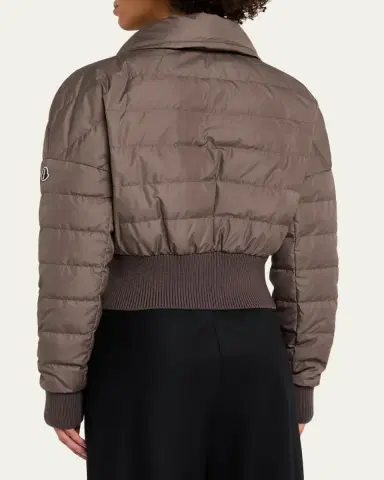 Moncler + Rick Owens Funnel Neck Crop Down Jacket | Thumbnail 3 Moncler + Rick Owens Funnel Neck Crop Down Jacket | Thumbnail 3