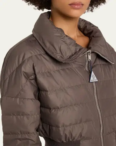 Moncler + Rick Owens Funnel Neck Crop Down Jacket | Thumbnail 5 Moncler + Rick Owens Funnel Neck Crop Down Jacket | Thumbnail 5