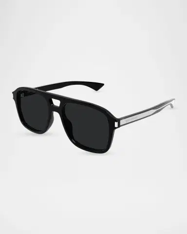 Saint Laurent Men's SL 881-001 Acetate Rectangle Sunglasses | Thumbnail 3 Saint Laurent Men's SL 881-001 Acetate Rectangle Sunglasses | Thumbnail 3