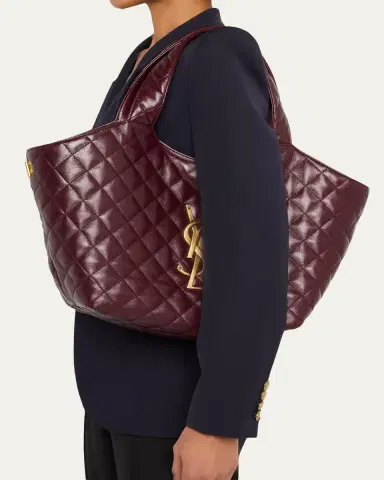 Saint Laurent Icare Medium YSL Quilted Leather Tote Bag | Thumbnail 2 Saint Laurent Icare Medium YSL Quilted Leather Tote Bag | Thumbnail 2