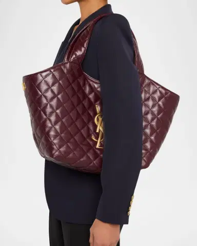 Saint Laurent Icare Medium YSL Quilted Leather Tote Bag | Thumbnail 6 Saint Laurent Icare Medium YSL Quilted Leather Tote Bag | Thumbnail 6
