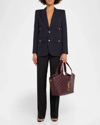 Saint Laurent Icare Medium YSL Quilted Leather Tote Bag | Thumbnail 9 Saint Laurent Icare Medium YSL Quilted Leather Tote Bag | Thumbnail 9