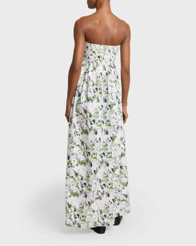 Proenza Schouler White Label Virella Printed Strapless Maxi Dress | Thumbnail 7 Proenza Schouler White Label Virella Printed Strapless Maxi Dress | Thumbnail 7