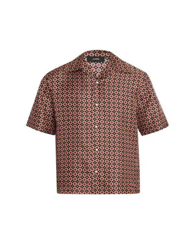 Men's ilk Medallion Camp hirt Men's ilk Medallion Camp hirt