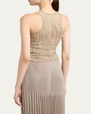 Giorgio Armani Ruffle Knit Tank Top | Thumbnail 3 Giorgio Armani Ruffle Knit Tank Top | Thumbnail 3
