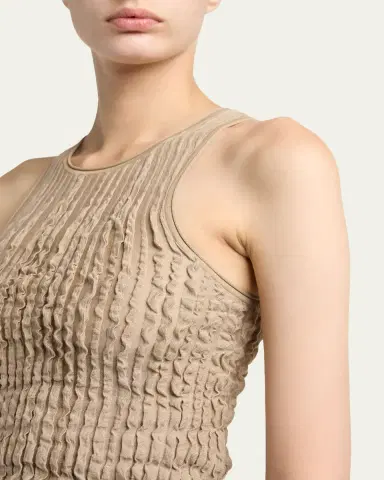 Giorgio Armani Ruffle Knit Tank Top | Thumbnail 5 Giorgio Armani Ruffle Knit Tank Top | Thumbnail 5