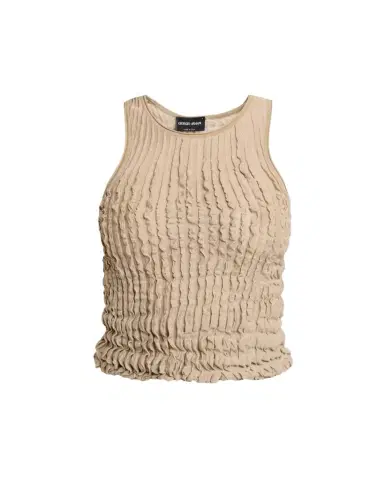 Giorgio Armani Ruffle Knit Tank Top | Thumbnail 1 Giorgio Armani Ruffle Knit Tank Top | Thumbnail 1