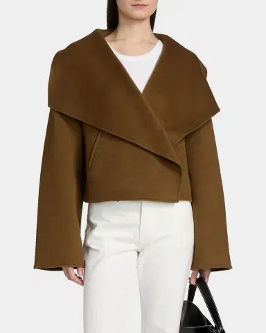 TOTEME Signature Cropped Wool Double Jacket | Thumbnail 8 TOTEME Signature Cropped Wool Double Jacket | Thumbnail 8