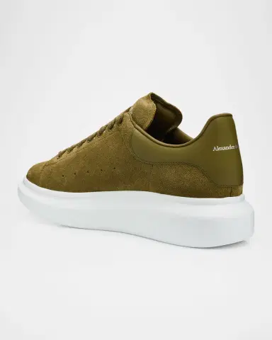 McQueen Men 's Oversized Suede & Leather Low-Top Sneakers | Thumbnail 8 McQueen Men 's Oversized Suede & Leather Low-Top Sneakers | Thumbnail 8