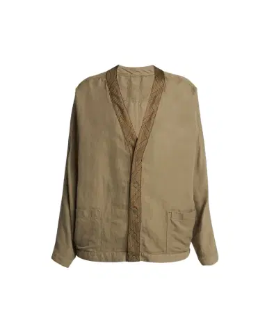 Giorgio Armani V-Neck Single-Breasted Utility Jacket | Thumbnail 1 Giorgio Armani V-Neck Single-Breasted Utility Jacket | Thumbnail 1