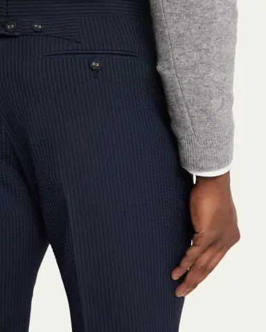 Thom Browne Stripe Cotton Tailored Pants | Thumbnail 5 Thom Browne Stripe Cotton Tailored Pants | Thumbnail 5