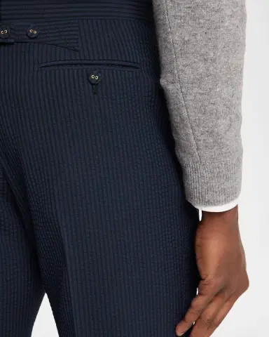 Thom Browne Stripe Cotton Tailored Pants | Thumbnail 9 Thom Browne Stripe Cotton Tailored Pants | Thumbnail 9