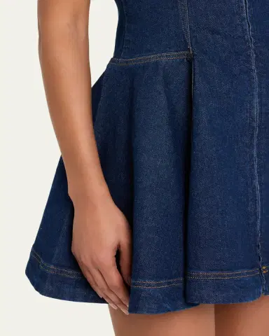 SIMKHAI Eleodra Denim Mini Dress | Thumbnail 5 SIMKHAI Eleodra Denim Mini Dress | Thumbnail 5
