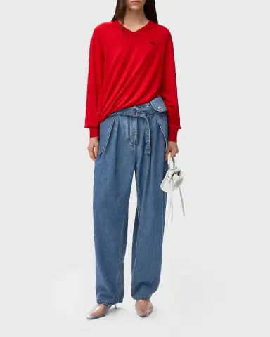 LOEWE Belted Barrel-Leg Cargo Jeans | Thumbnail 6 LOEWE Belted Barrel-Leg Cargo Jeans | Thumbnail 6
