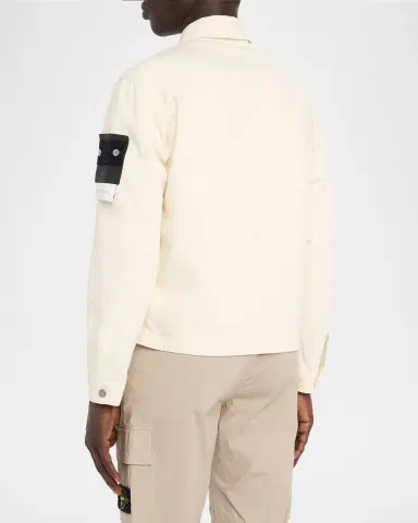 Stone Island Men's Light Bull Denim-TC Jacket | Thumbnail 6 Stone Island Men's Light Bull Denim-TC Jacket | Thumbnail 6