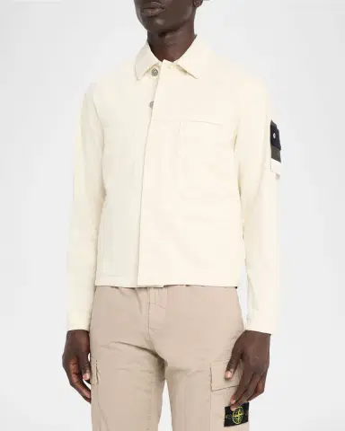Stone Island Men's Light Bull Denim-TC Jacket | Thumbnail 7 Stone Island Men's Light Bull Denim-TC Jacket | Thumbnail 7